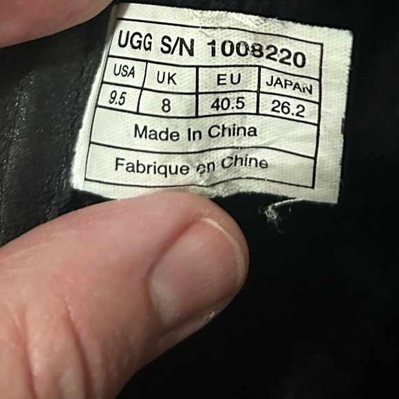 UGG Blayre II Sheepskin Short Zip Up Boots Black #1008220 Women’s Size 9.5 - Picture 8 of 10